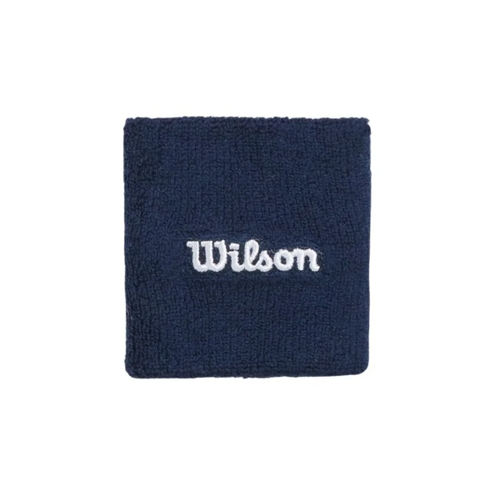 Wilson Wristband Unisex Navy Blue Cotton Athletic‎ Tennis Pickleball Sweatband